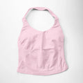 Gym Halter Top Woman Longline Strappy Tank Padded Yoga Clothing Fitness Workout Running Activewear Pilates Clothes